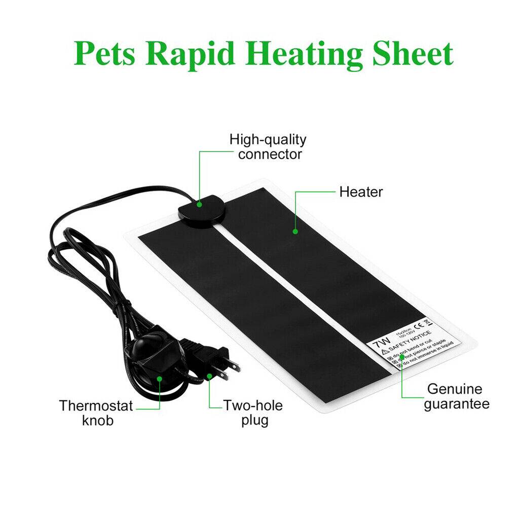 Pet Reptile Terrarium - Heizkissen - Heizmatte Mit Thermostatregler EU - Stecker - 5 - cjdroshippping