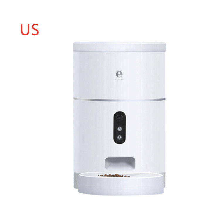 Pet Dog Cat Food Dispenser Bowl with Camera Wide Angle Automatic Pet Feeder Food Bowl APP Control Pet Accessories - 0 - CJ