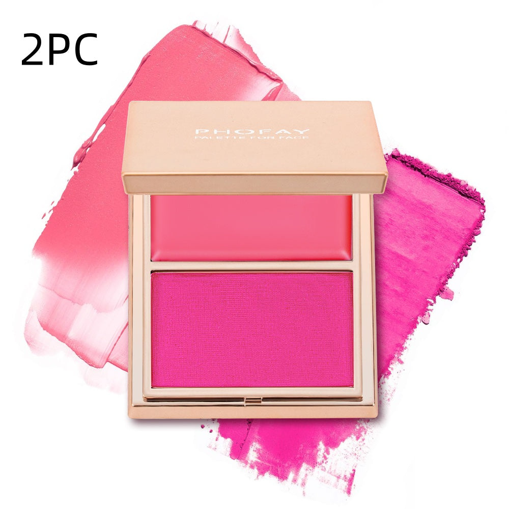 PHOFAY Double - Take Cream & Powder Blush Duo - 4 - CJ - 1PCS - Color code05 2PC - CJCZ204749118RI