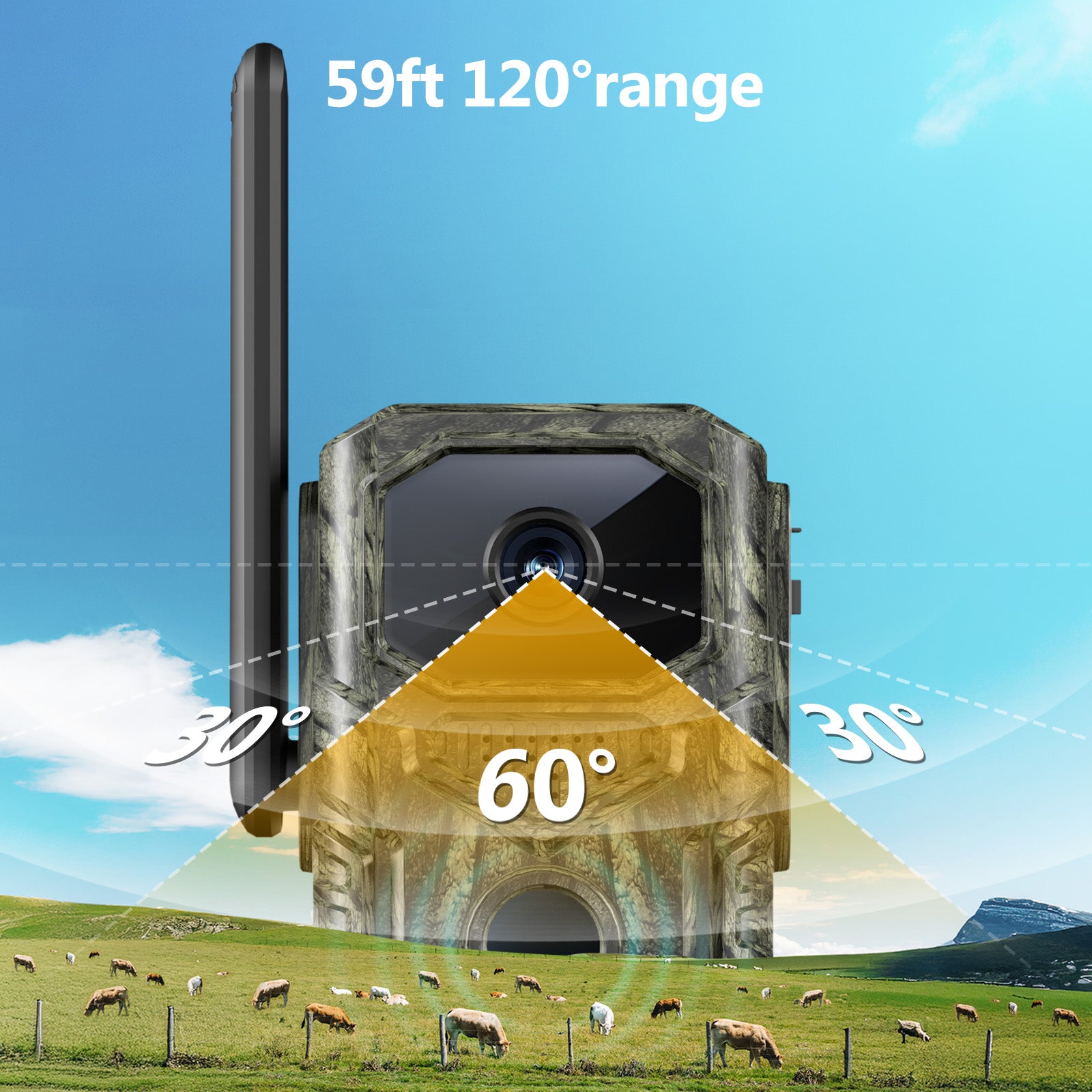 4G GPS Hunting Outdoor Trail Camera Wide Angle 4MP Camouflage Wildlife Deer Monitoring Solar Hunt Camera - 5 - CJ
