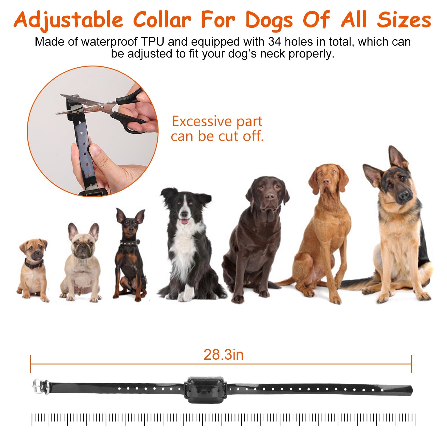 1Set Dog Fence System Pet Containment System With One Hundred Adjustable Levels IPX7 Waterproof Rechargeable Receiver Underground Fence For Small Medium Large Dog - 5 - CJ