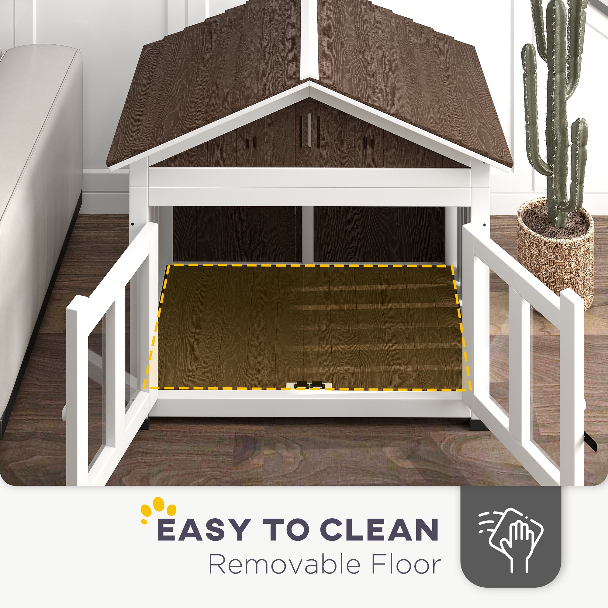 L Dog House Outdoor Indoor for Small - 5 - cjdroshippping