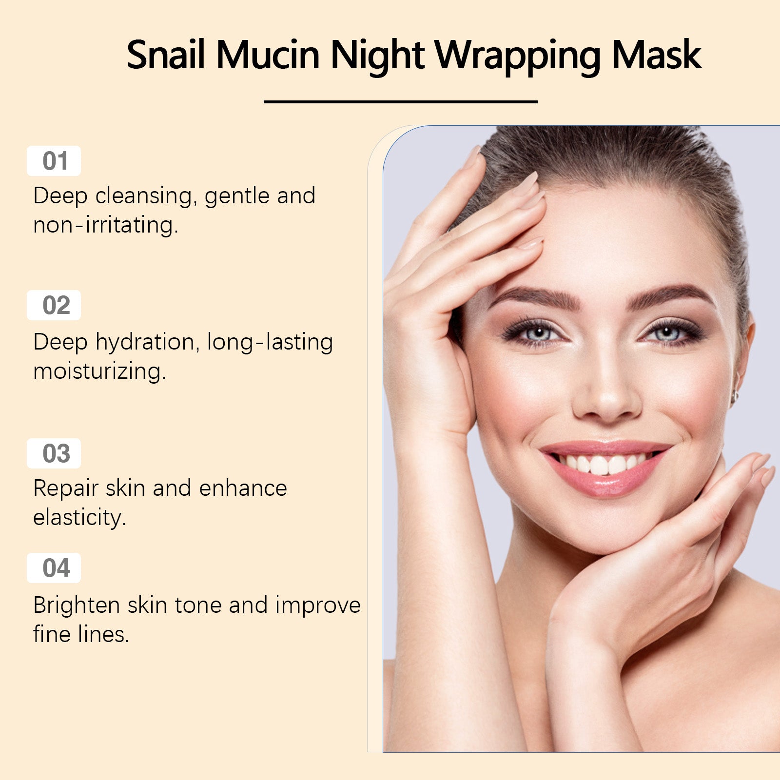 Viareline Turmeric Sleeping Mask Gentle Hydrating Exfoliating Mask Gel Hydrating And Moisturizing Mask - 5 - CJ