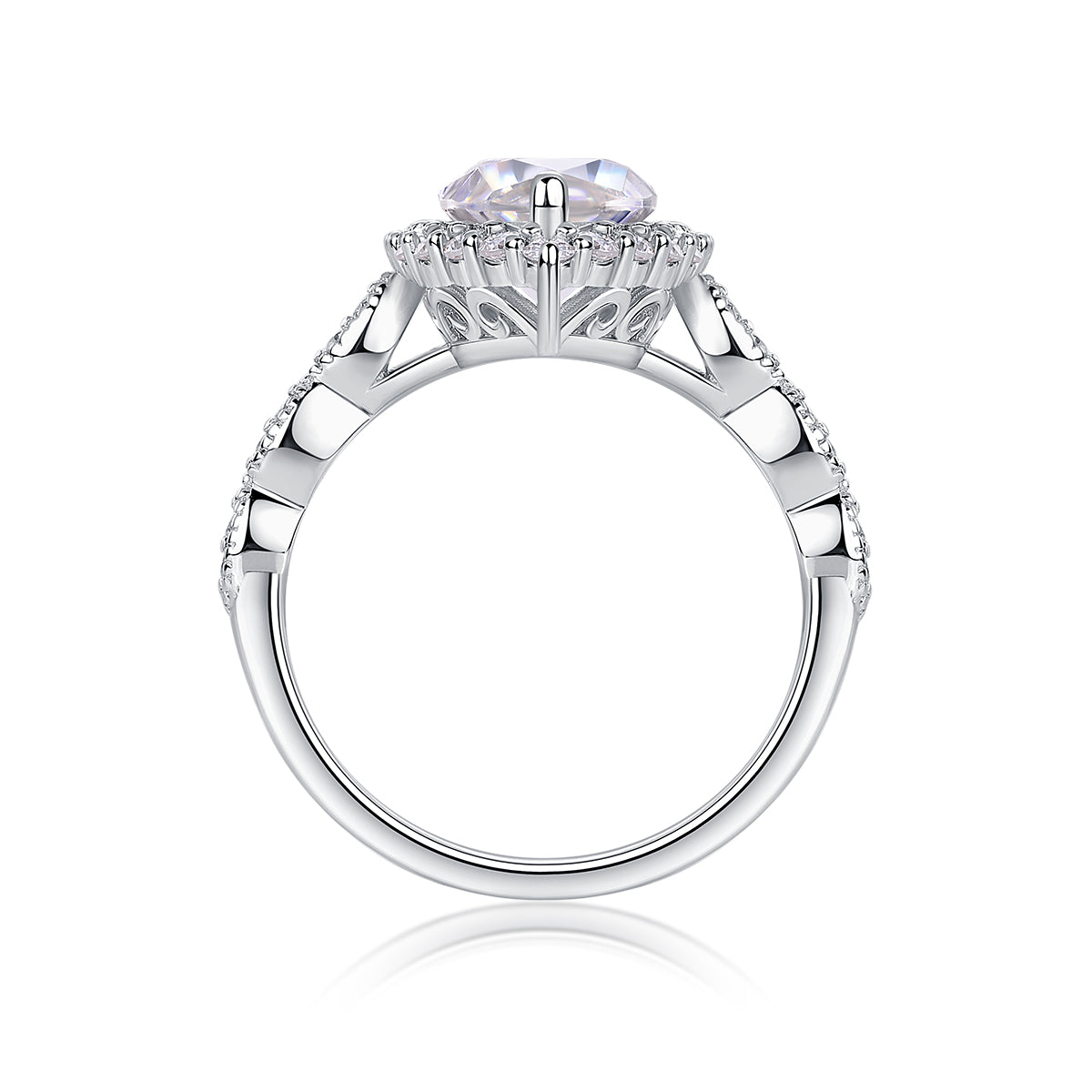 1Starlight Craze - A Fashionable Diamond Jewelry Piece Set With Moissanite S925 Sterling Silver And Platinum Diamond Ring Prohibit TikTok sales - 5 - CJ