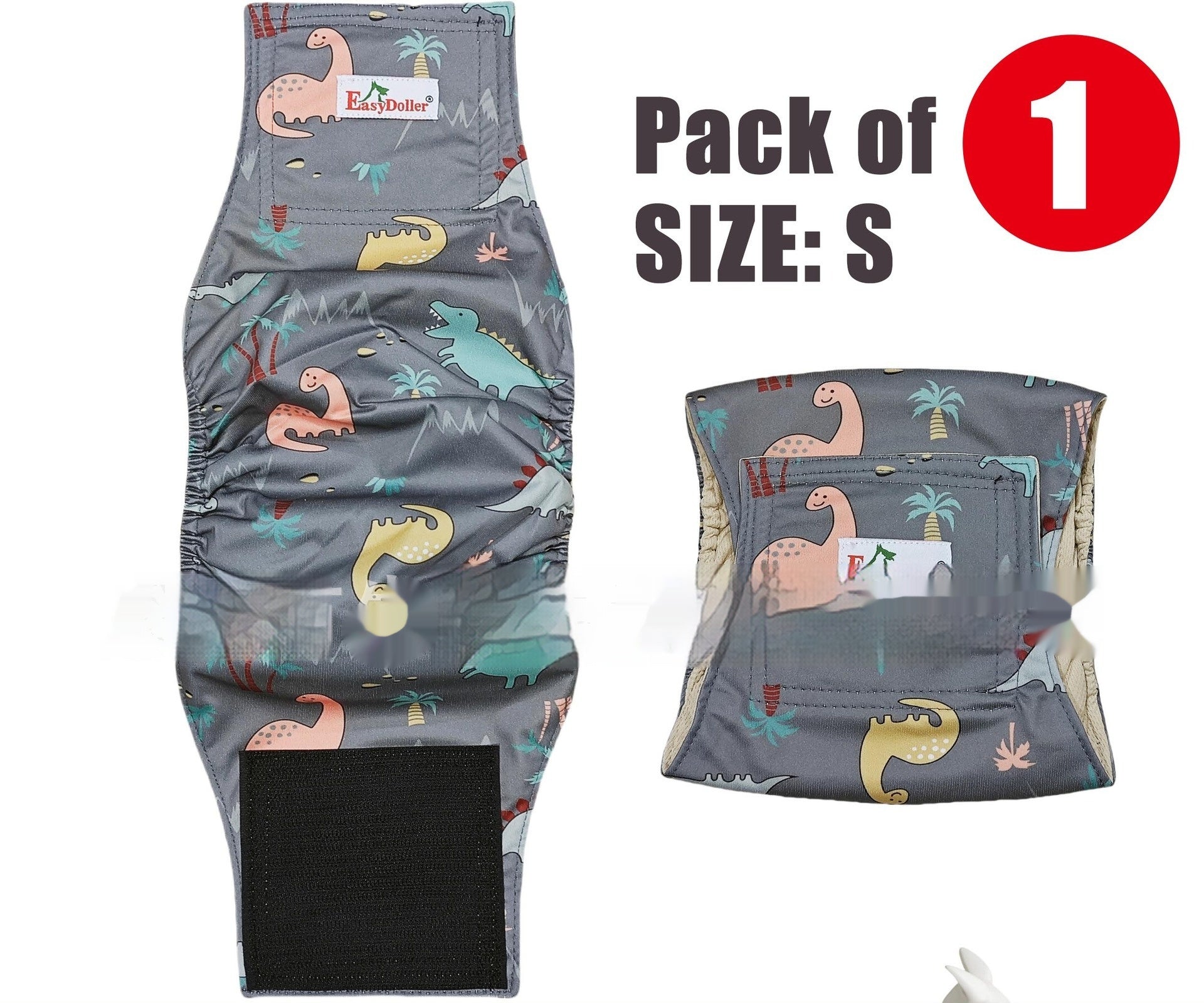 Pet Washable Physiological Dog Diaper Pants - 0 - CJ - Granny Grey - L - CJYD223173427AZ