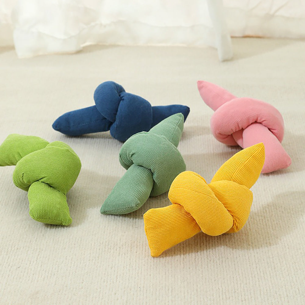 Dog Rope Toys Knots Chew Rope Toy Dog Pull Rope Natural Cotton Rope Dog Toys - Premium White Knot Dog Rope Toy - Interactive Dog Tug Toy - 5 - CJ