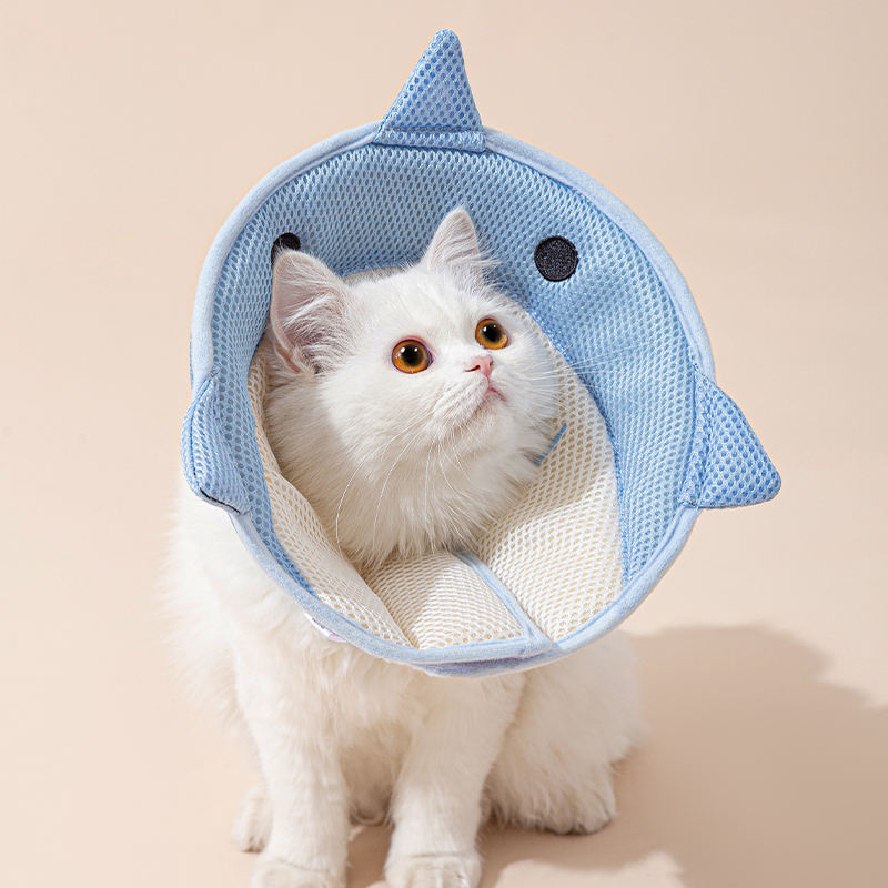 Soft Cat Recovery Collar Cat Cone Collar Nonwoven Fabric Elizabethan Collar Loops - Protective Wound Healing Specially Designed For Cats And Puppies - Easy To Eat And Drink - 5 - CJ