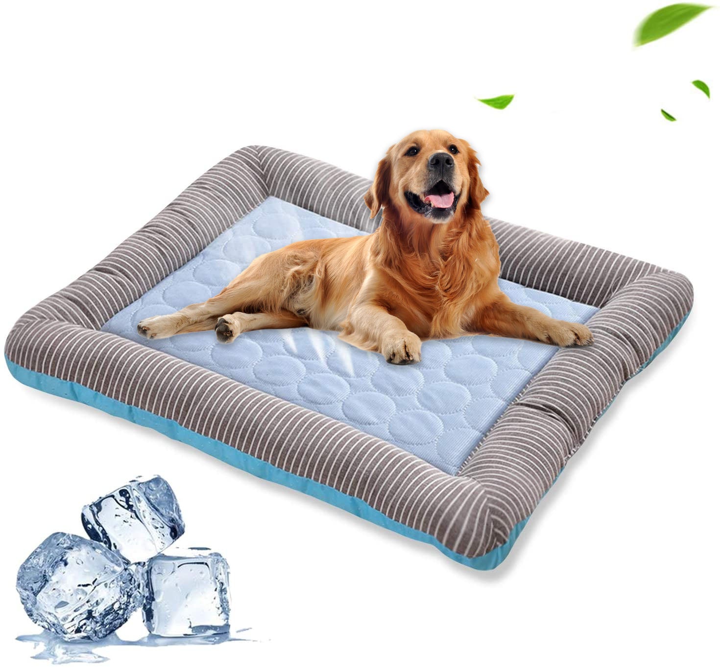 Pet Cooling Pad Bed For Dogs Cats Puppy Kitten Cool Mat Pet Blanket Ice Silk Material Soft For Summer Sleeping Blue Breathable - 0 - CJ