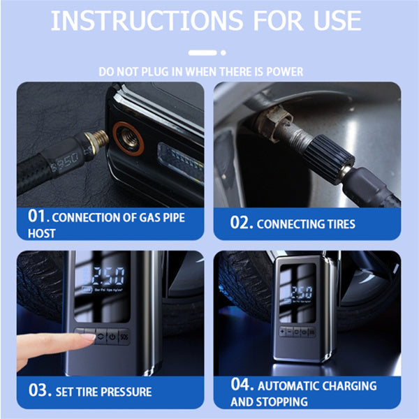 Mini Tire Inflator Tire Car Air Compressor - Prohibited For Sale On The Temu Platform - 5 - CJ