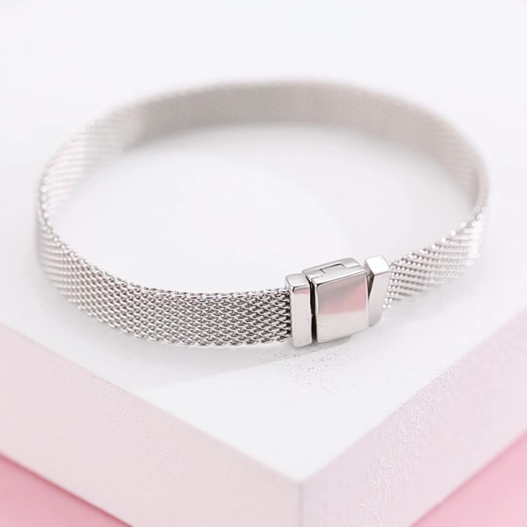 S925 Sterling Silver Beads DIY Accessories Beads Silver Jewelry Bracelet Girls Simple Basic Watch Chain - 4 - CJ