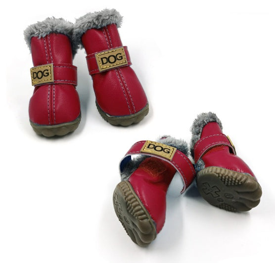 Dog Thick Snow Boots Keep Warm Teddy Autumn And Winter VIP Shoes - 0 - CJ