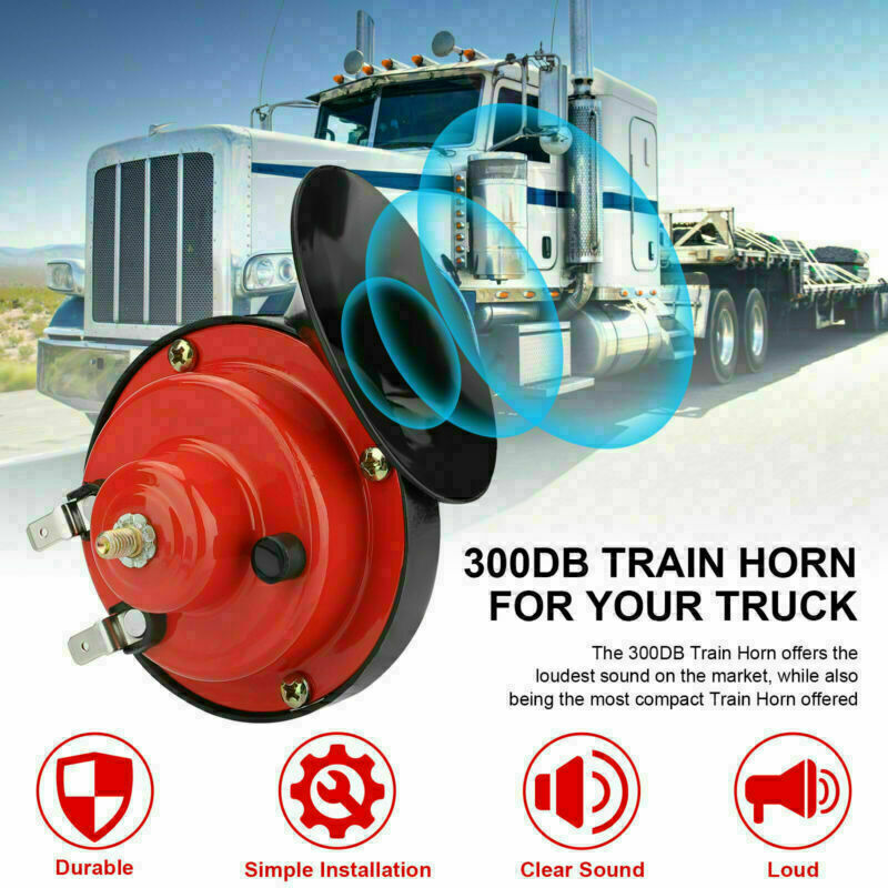 12V 300DB Super Loud Train Horn Waterproof For Motorcycle Car Truck SUV Boat US - 5 - cjdropshipping