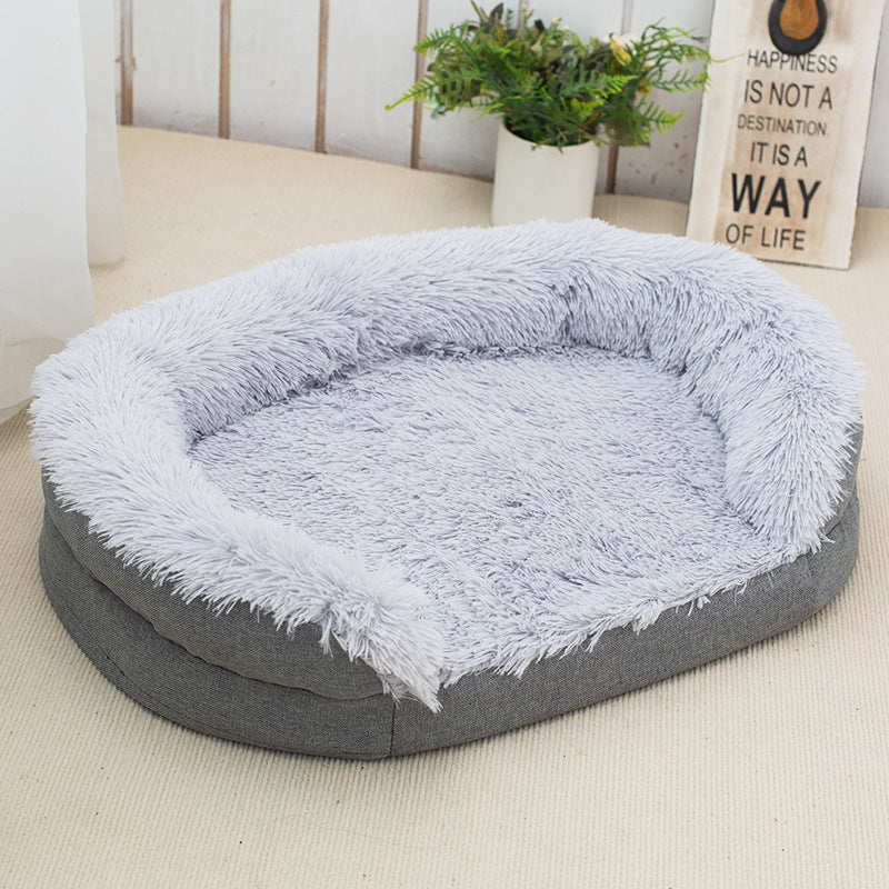 Winter Warm Pet Plush Large Kennel - 0 - CJ