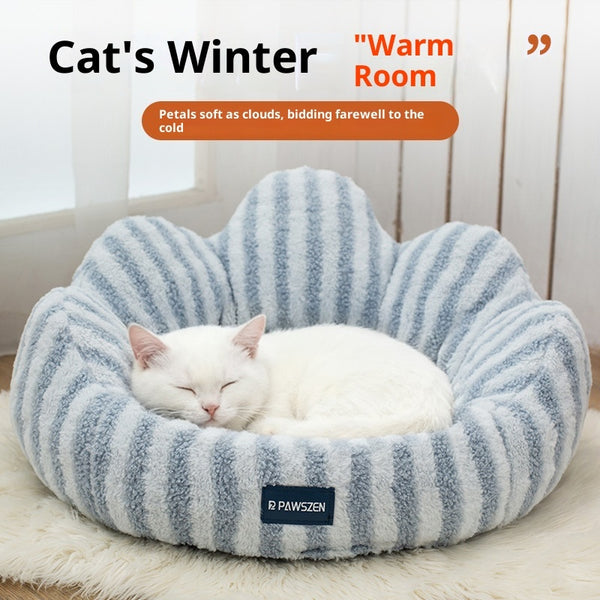 Petal Cat Nest Thickened Large Warm Kennel - 0 - CJ