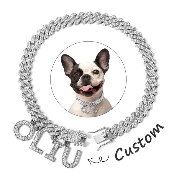 Luxury Alloy Dog Firewood Walking Collar - 5 - CJ