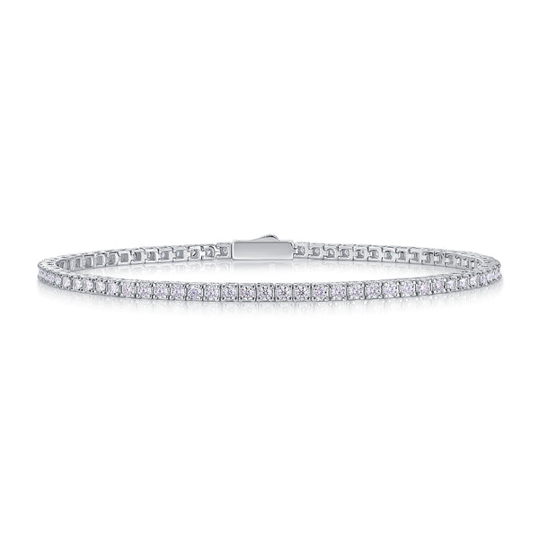 1One Of A Kind Luxury Fashion Mosan Diamond Silver Jewelry Comparable To Natural Diamond Bracelet Prohibit TikTok sales - 5 - CJ