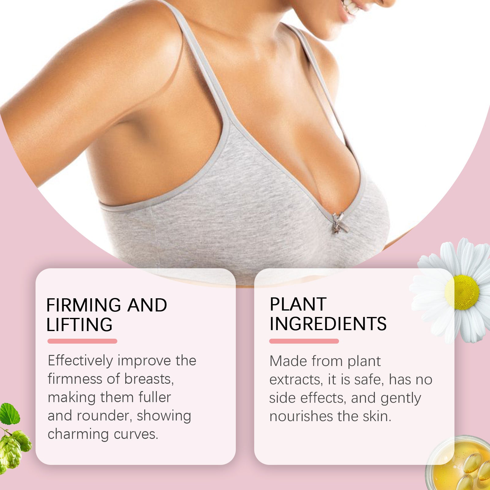 West&Month Women's Chest Patch, Support Chest Gentle Nourish Chest Invisible Breathable Round Thin - 5 - CJ