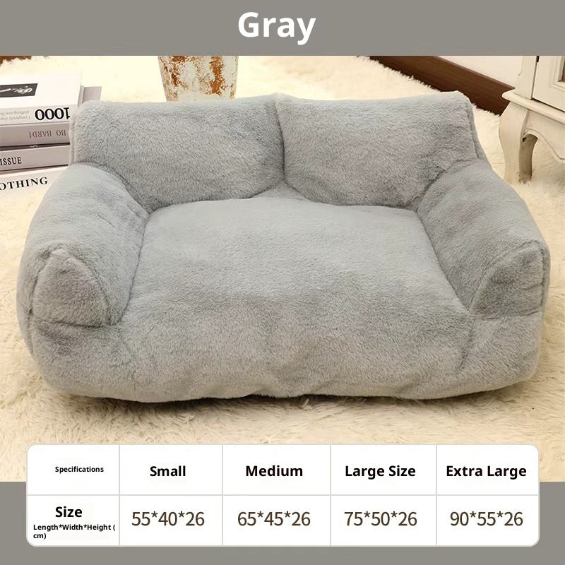 Large Pet Sofa Rabbit Plush Pet Bed - 0 - CJ