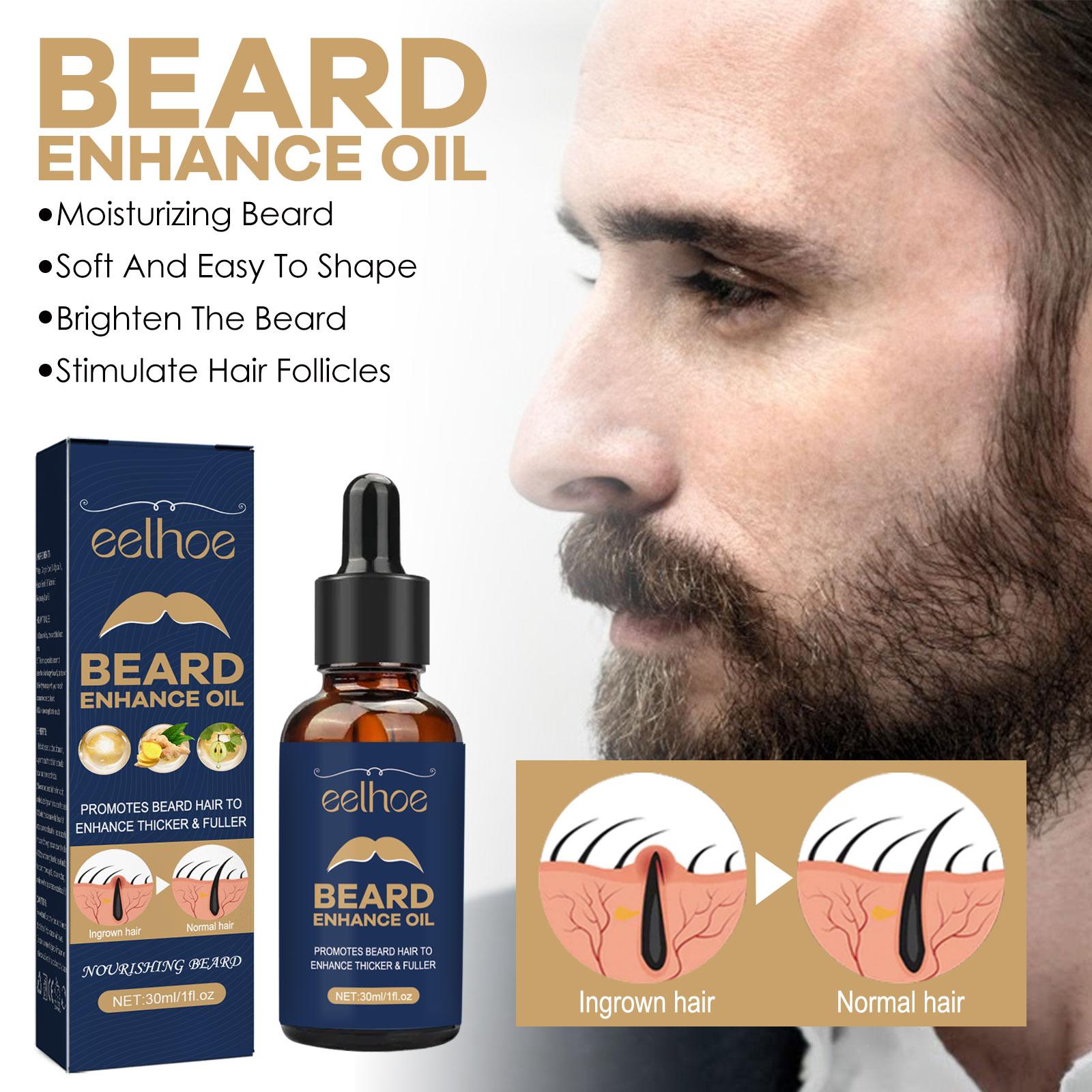 EELHOE Beard Care Oil - Strengthen And Nourish Beard Roots Moisturizing And Shine - Enhancing Beard Growth Serum For Men Hair Care Hydrating - 5 - CJ
