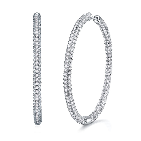 1Light Coco Luxury Fashion Diamond Earrings Stud Set With Mosan Diamond Silver Ornaments Prohibit TikTok sales - 5 - CJ