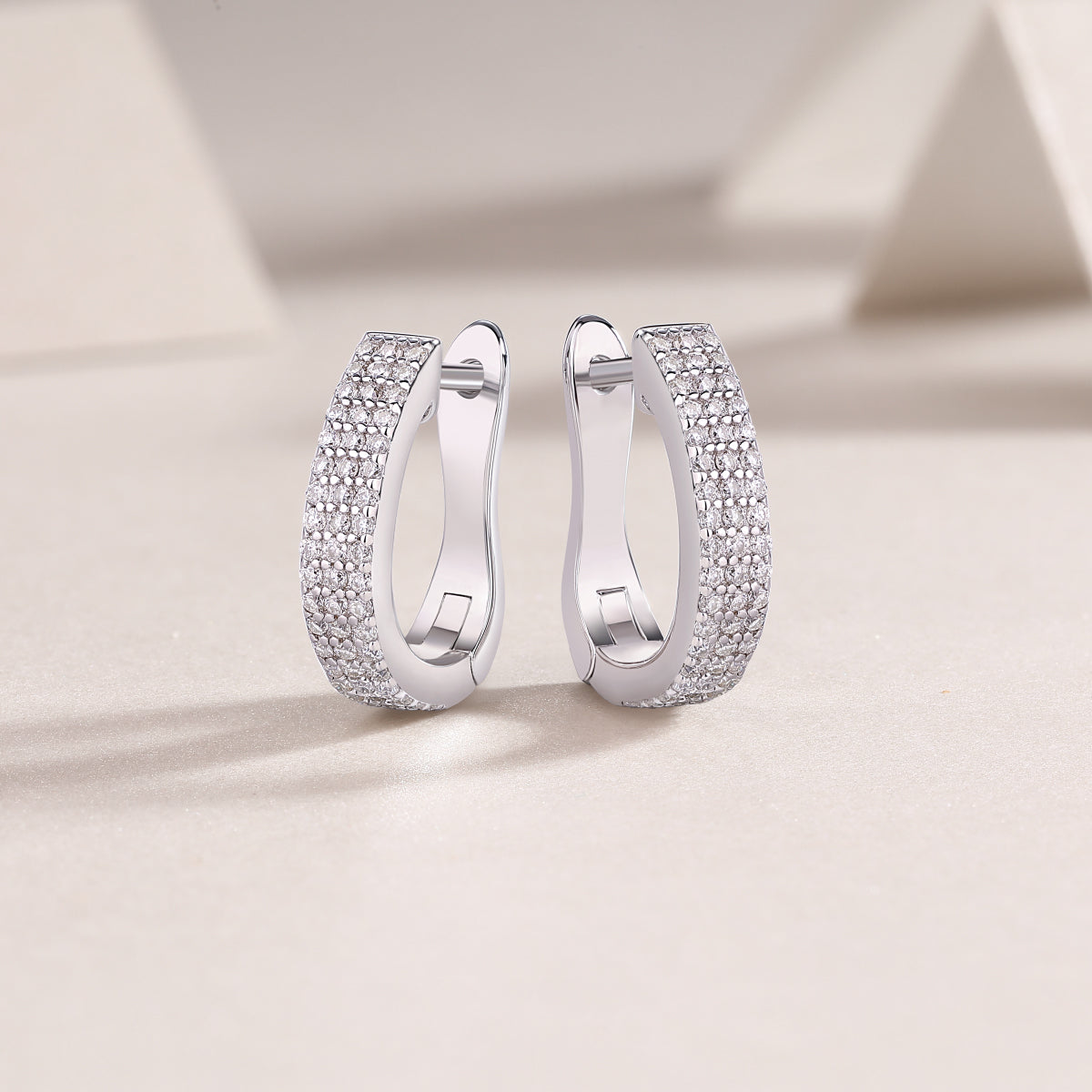 1Slow Pace Diamond Set Moissanite Silver Earrings Luxury Fashion Diamond Earrings Stud Earrings Prohibit TikTok sales - 5 - CJ
