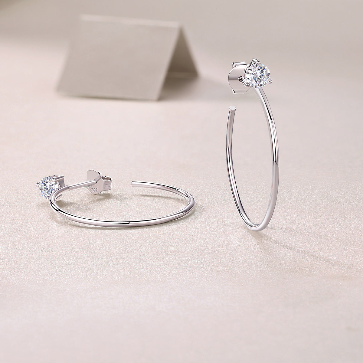1Graceful Afternoon Diamond Set Moissanite Silver Earrings Luxury Fashion Diamond Earrings Stud Earrings Prohibit TikTok sales - 5 - CJ