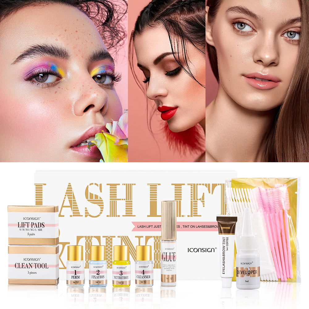 ICONSIGN Lash Lift EyeLash Eyebrow Dye Tint Kit Lashes Perm Set Brow Lamination Makeup Tools - 5.0 - CJ