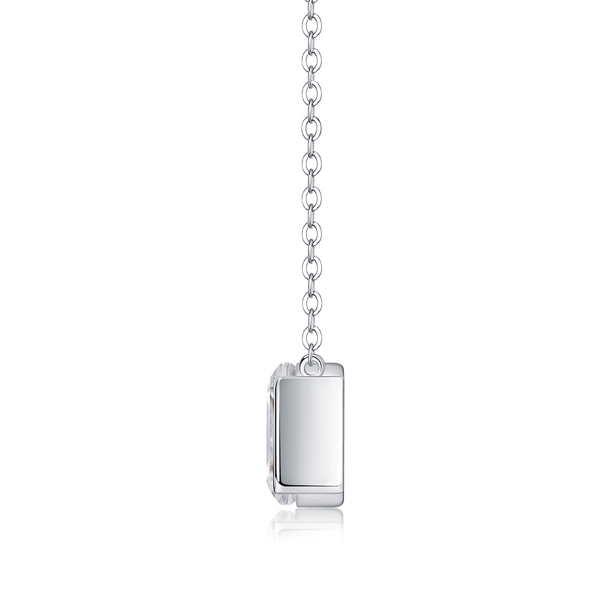 1The Brilliance In A Small Space - A Fashionable Jewelry Pendant Set With Moissanite S925 Sterling Silver And Platinum - plated Diamond, Moissanite Silver Jewelry Prohibit TikTok sales - 5 - cj