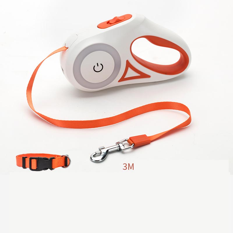 Dog Leash Retractable Leash And Dog Collar Spotlight Automatic Pet Dog Cat Traction Rope For Small Medium Dogs Pet Product - 0 - CJ