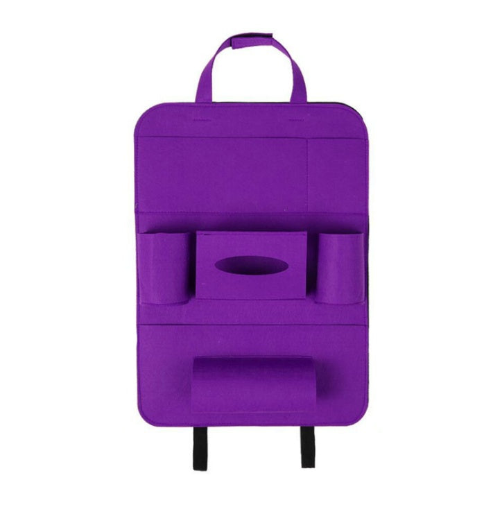 Auto Car Backseat Organizer Car - Styling Holder Multi - Pocket Seat Wool Felt Storage Multifunction Vehicle Accessories Bag - 0 - CJ - Violet - 400x550mm - CJQCNBQC00045 - Violet - 400x550mm