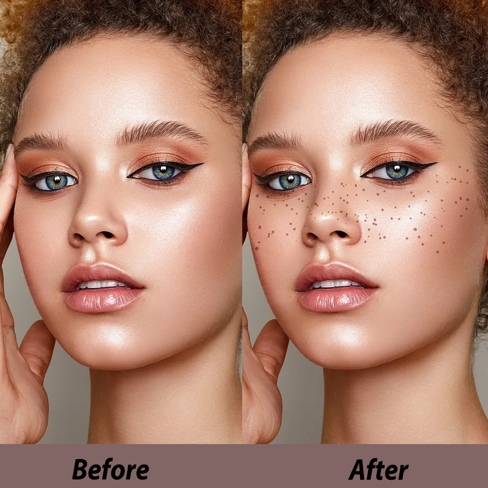 EELHOE Freckles Tattoo Stickers Sweatproof Lasting Makeup Party In Europe And The United States Freckles Stickers Fashion Personality Freckles - 5 - CJ