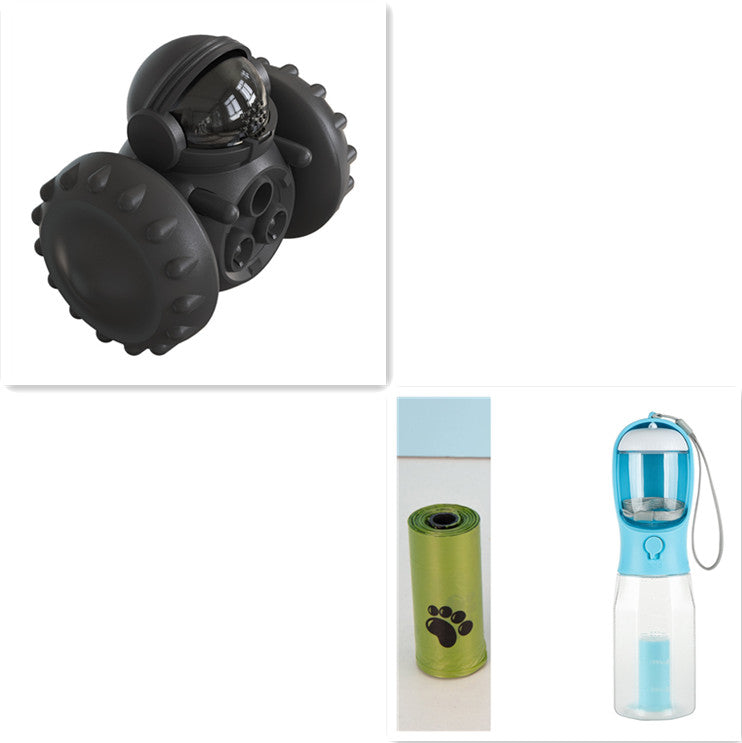 Cat And Dog Toys Slow Food Interactive Balance Car Multifunctional Fun Development Smart Pet Feeding Dog Toy Car Pets Products - 0 - CJ - Black set - CJYD162594305EV