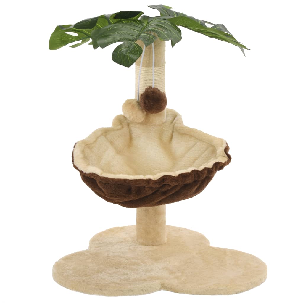 Cat Scratching Post with Sisal Scratching Bar 50 cm Beige and Brown - 5 - CJ