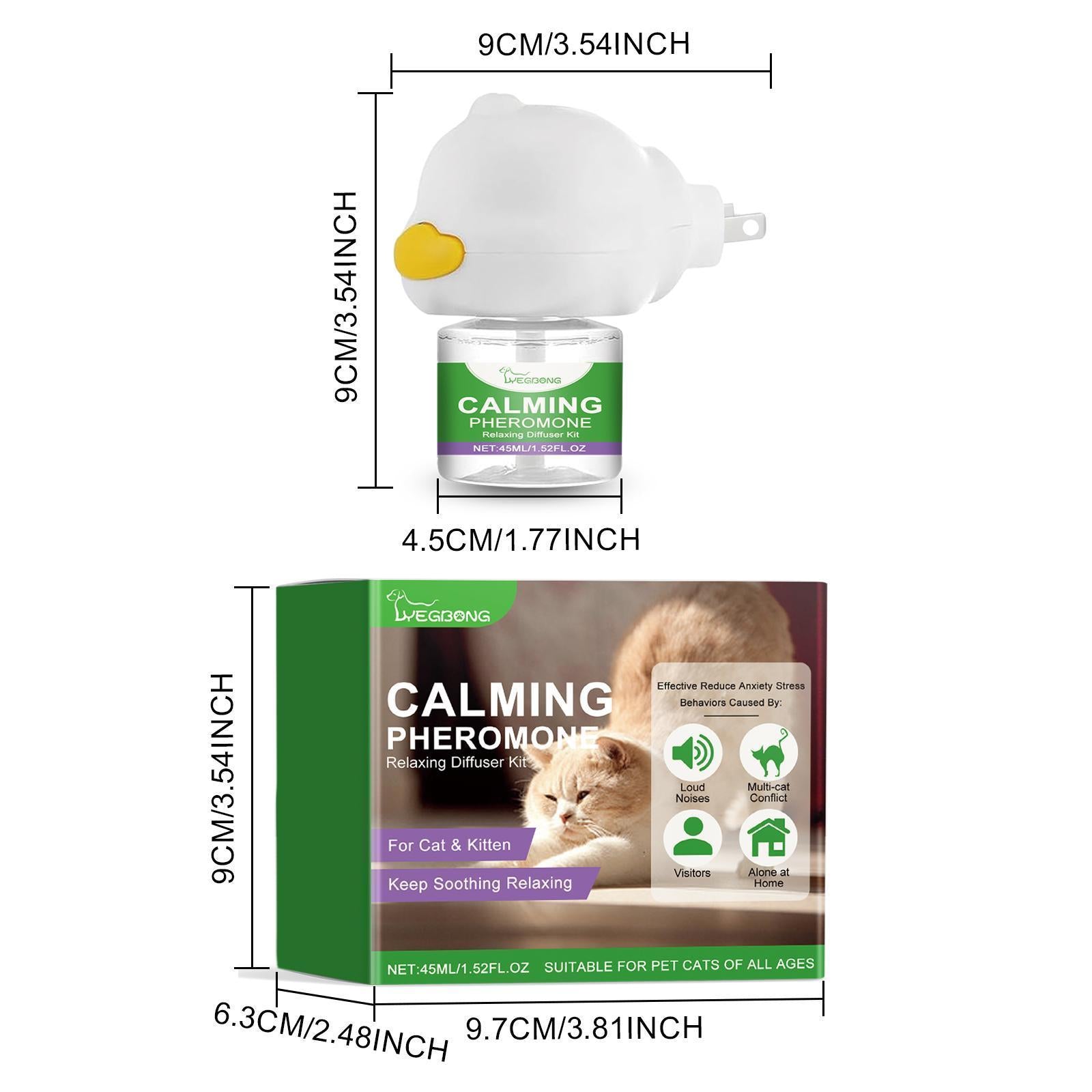 Yegebang Cat Emotional Care Set Pet Cat Soothing Calm Estrus Irritability Mood Noise Reduction Care - 5 - CJ