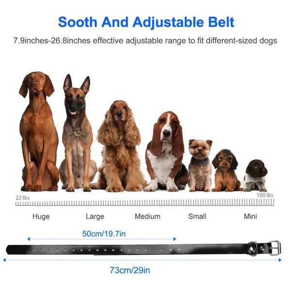 Dog Training Collar Receiver IP67 Waterproof Dog Bark Shock Collar Accessories Adjustable Belt - 5 - CJ
