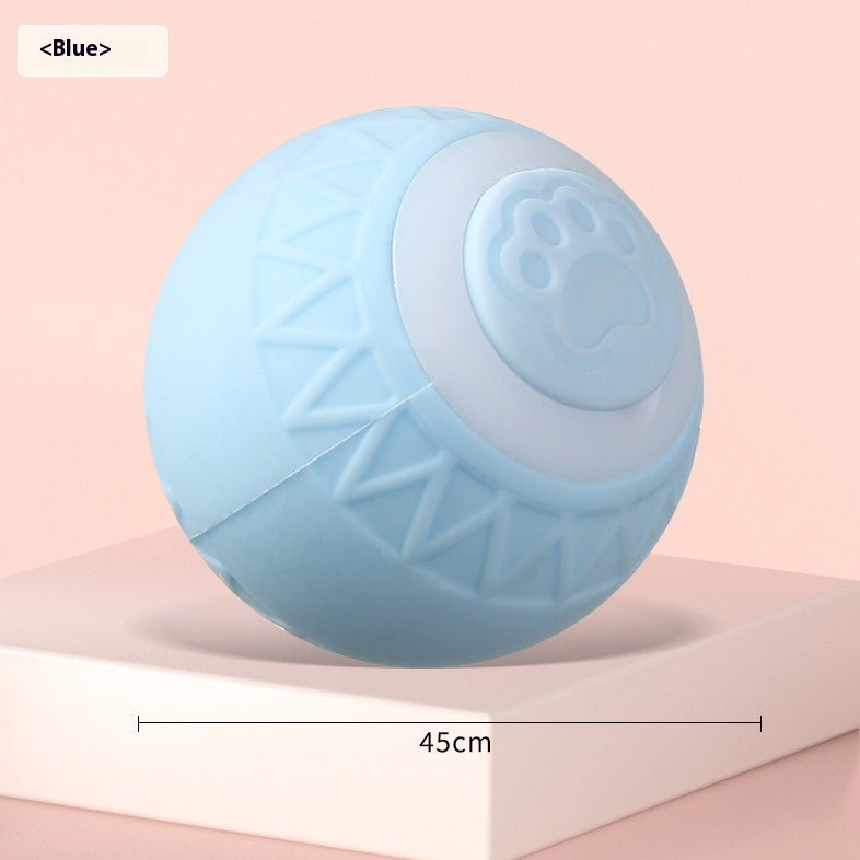 Automatic Moving Bouncing Rolling Ball Smart Cat Toy Ball Self - Moving Kitten Toy For Indoor Cat Kitten - 0 - CJ - Cat Claw Blue - Rechargeable - CJMY191983405EV