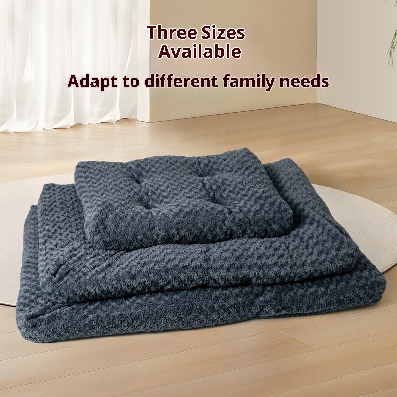 Embossed Velvet Thick Square Pet Mat - 0 - CJ