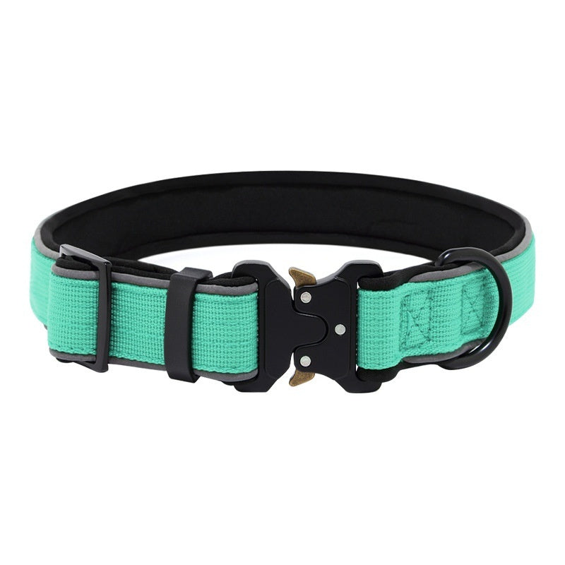 Tactical Dog CollarHarness Reflective Adjustable - 0 - CJ