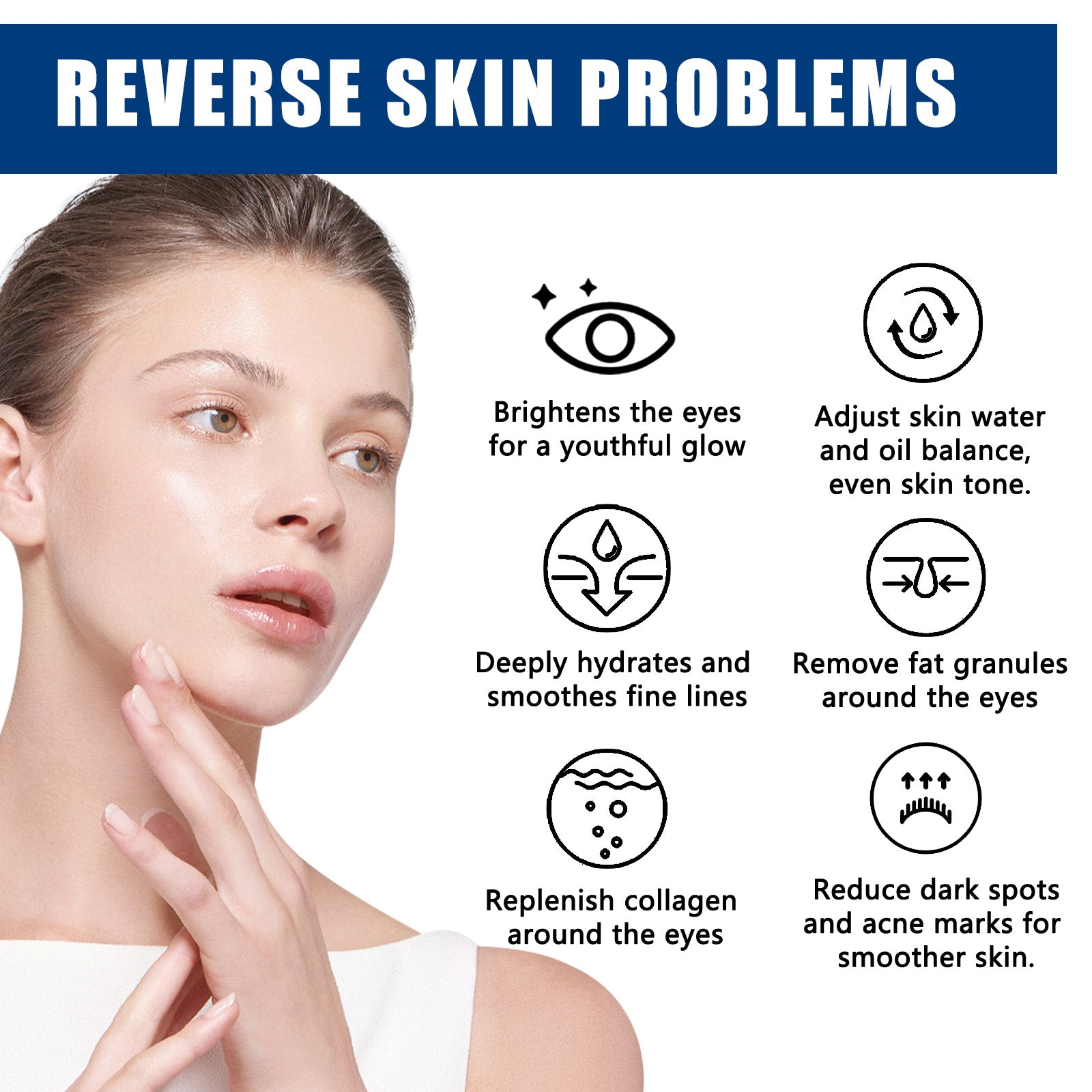 EELHOE Collagen Black Circle Eye Cream, Reduces Lines Moisturizes And Repairs Skin Eye Cream - 5 - CJ