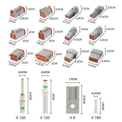 1600PC Deutsch DT Connector Plug With Genuine Deutsch Crimp Tool Auto Marine - 5 - CJ
