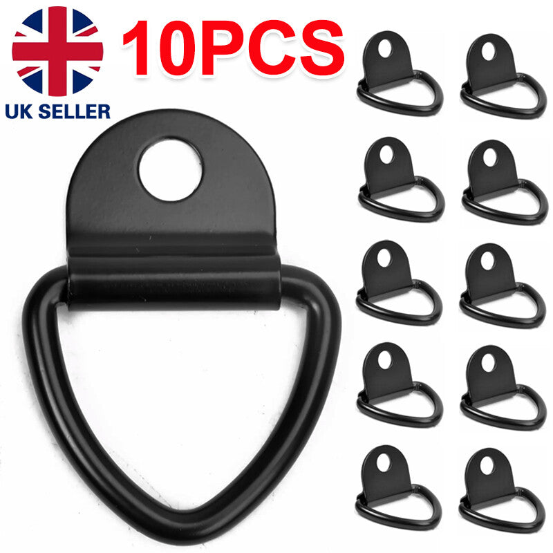 10Pcs V - Rings Hook Tie Down Point Load Securing Lashing Ring Heavy Duty Anchor. - 5 - CJ