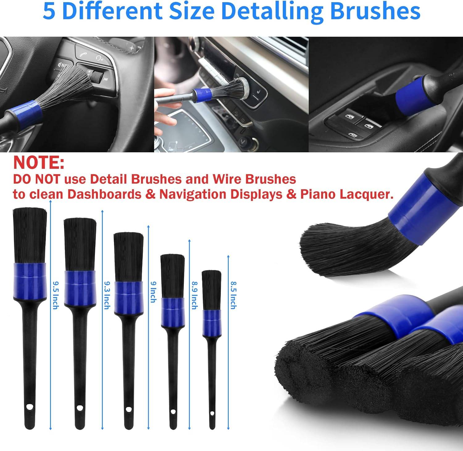22 Pcs Car - Cleaning - Tool - Set Drill Not Include - 5 - CJ