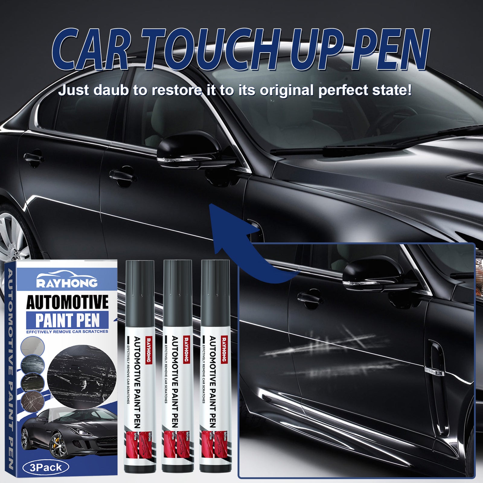 Rayhong Car Touch - Up Paint Pen Scratch Repair Paint Damage Repair Pen - 5 - CJ