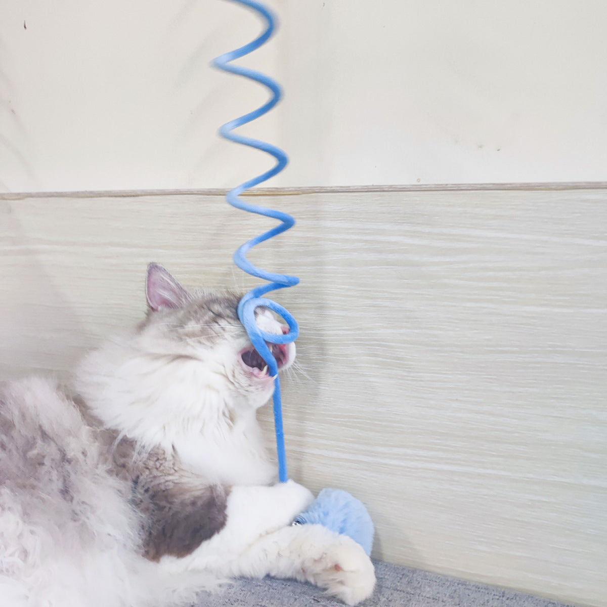 Cat Toy Self - Hi Sucker Spring Rabbit Hair Ball Interactive Play Pet Supplies Interactive Toys - 0 - CJ