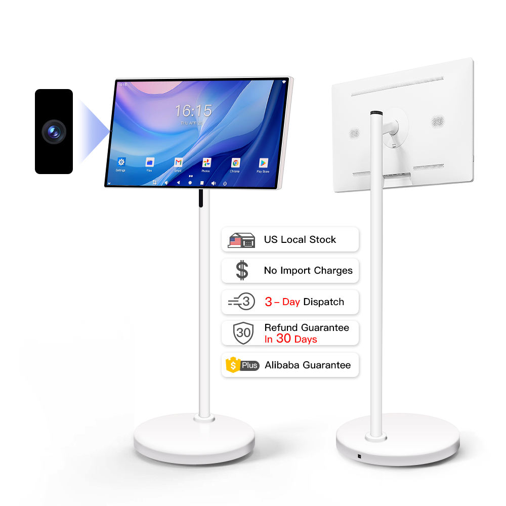 24 Inch Touch Screen 8 - core CPU Android OS 128GB Rotation Monitor Built - in Battery With 13MP Camera Rollable Smart Portable TV - 5 - CJ