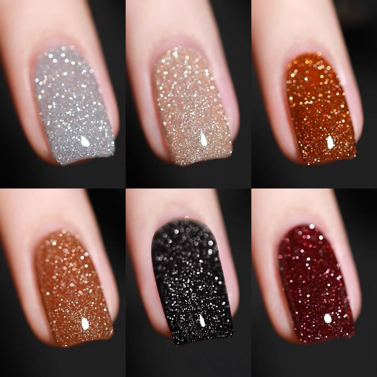Flashy Reflective Nightclub - style Glitter Nail Gel - 0 - CJ