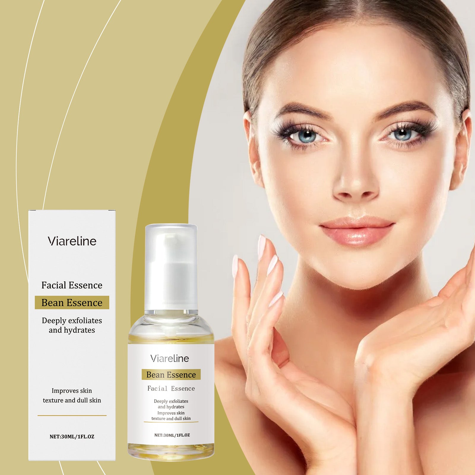 Viareline Facial Essence, Moderate Moisture To Tighten The Facial Skin Daily Skin Care Essence - 5 - CJ