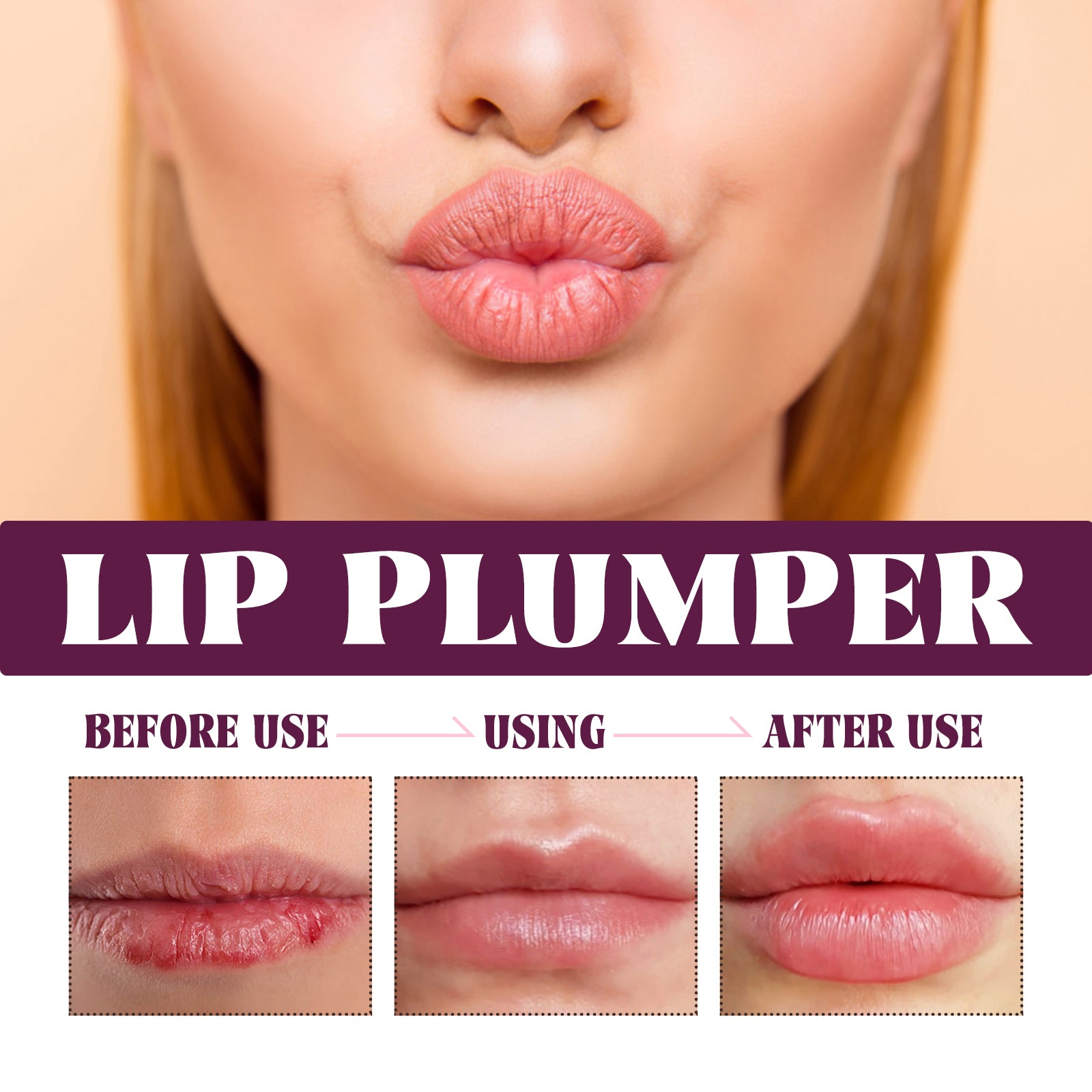 Eelhope Lip Plumper, Smooth Moisturizing Prevent Weather - Shack Fade Lip Lines Peeling Nourish Lips - 5 - CJ