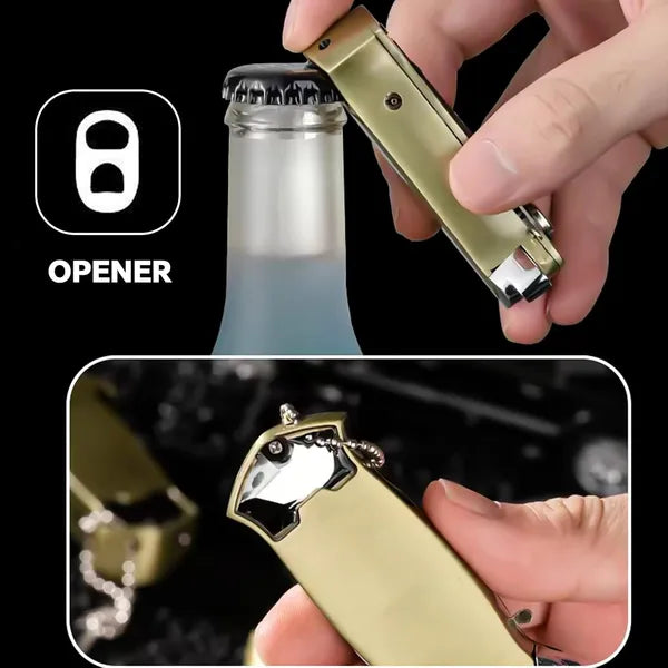 Cool Metal Design Jet Torch Lighter Refillable Butane Novelty Lighter For Gift Fireplace Candle Camping BBQ - 5 - CJ