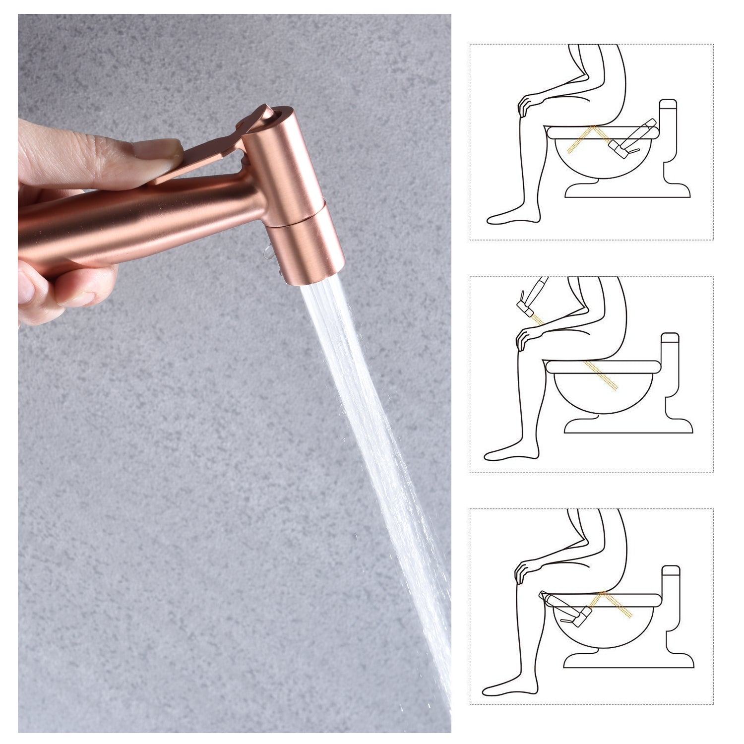 Toilet Spray Gun, Handheld Pet Bathing Equipment - 5 - CJ